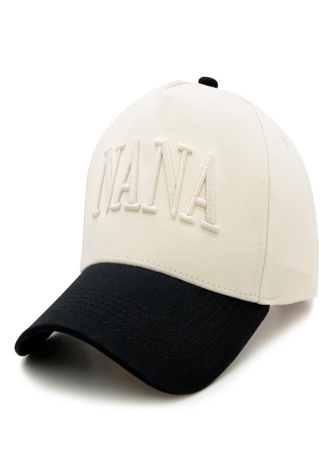 HAFOUXIGM Nana Trucker Hat for Grandma, Birthday Gifts for Nana, Adjustable Embroidered Vintage Two Tone Baseball Cap for Grandma - Image 2
